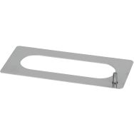 Pochoir oblong inox - 14,5 x 4,5 cm
