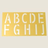 Pochoirs alphabet