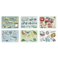 Pochoirs plastique à thème - Folia - Lot de 6 avec 6 modèles de dessin