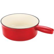 Poêlon 20cm 2 personnes fonte émaillée rouge