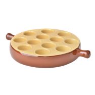 Poêlon à escargots en porcelaine émaillée rustique-Terroir