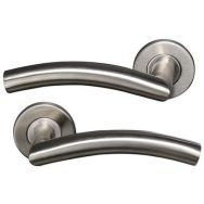 Poignées de Porte sur Rosace Inox Tempo Classic