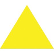 Pointe de flèche adhésive LeanStripe - Jaune - Ergomat