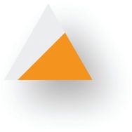 Pointe de flèche adhésive LeanStripe - Orange/Blanc - Ergomat