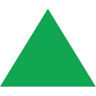 Pointe de flèche adhésive LeanStripe - Vert - Ergomat