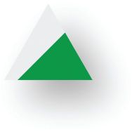 Pointe de flèche adhésive LeanStripe - Vert/Blanc - Ergomat