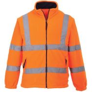 Polaire haute visibilité doublée filet orange-4XL