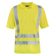 Polo anti-UV haute visibilité jaune fluorescent