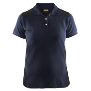 Polo femme marine foncé/noir