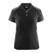 Polo femme noir/gris