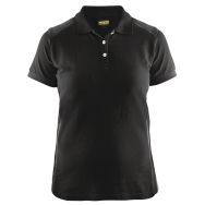 Polo femme noir/gris foncé