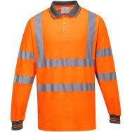 Polo haute visibilité en coton à manches longues S271 - Portwest