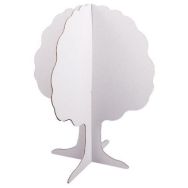 Pommier à monter en carton blanc hauteur 24 cm (Lot de 10)