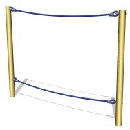 Pont de corde - scellement direct