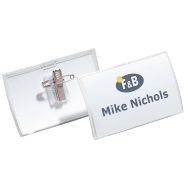 Porte-badge Clik Fold - Avec pince combi