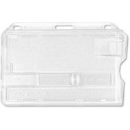 Porte-badge à glissière pour 1 carte - Horizontal