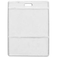 Porte-badge avec poche pour étiquette