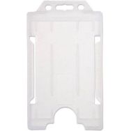 Porte-badge éco-responsable - Horizontal - Transparent