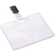 Porte-badge horizontal avec clip - Manutan (Lot de 50)