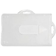 Porte-badge semi-rigide pour usage horizontal ou vertical