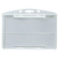 Porte-badge translucide protection 1 face - Horizontal