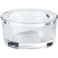 Porte-bougie chauffe-plat en verre transparent