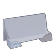 Porte-cartes de visite - Capacité:50 cartes - Transparent