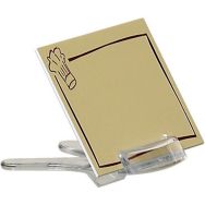 Porte-étiquette chevalet transparent - Lot de 10