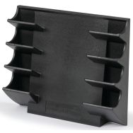 Porte-marqueurs noir pour tableaux en verre