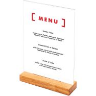 Porte-menu T en bois - Showdown Displays