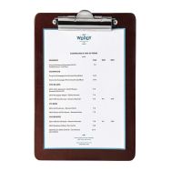 Porte-menu à pince A5 25x17 cm marron