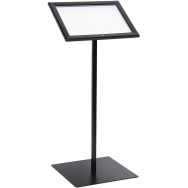 Porte-menu noir incliné