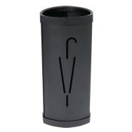 Porte-parapluies TRIA2 Acier - ABS Noir