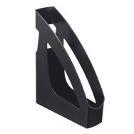 Porte-revues recyclé L:7.5 cmxH:31.1 cm-Noir (lot de 10)