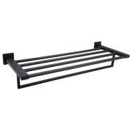 Porte-serviettes rack Argo noir mat