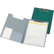 Porte Bloc A4 Double Pince en Haut Pvc - Assorti
