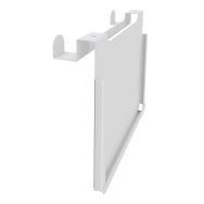 Porte document A4 double patère blanc