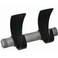 Porte manteaux mural Elisa - 2 crochets - Noir