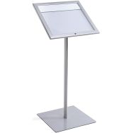 Porte menu LED logo sur pied pour 1 feuille A4