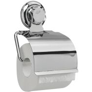 Porte papier hygiénique à ventouse métal chromé