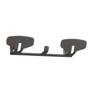 Portemanteau mural Yin 2 patères Acier Noir