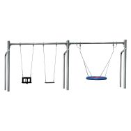 Portique 1 assise standard - 1 nacelle bébé - 1 assise nid