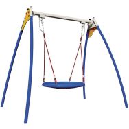 Portique 1 balançoire nid Masha - 3/12 ans - scellement direct