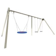 Portique 2 assises standards et 1 nid - fixation platines