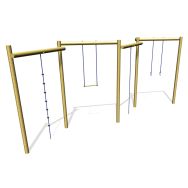 Portique 4 agres - scellement direct