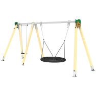 Portique corbeille siège standard alu Noisette - Manutan Expert