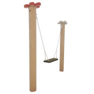 Portique robinier nature 1 balançoire scellement direct