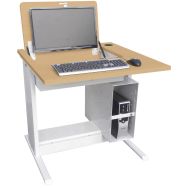 Poste Man Modulo escamotable, support UC avec barre - Manutan Expert