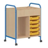 Poste atelier mobile Chloé  bleu RAL 5015