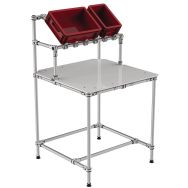 Poste de travail fixe approvisionnement frontal 1 tablette